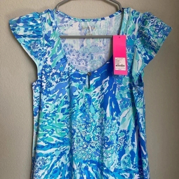 LILLY PULITZER Rejina Blue Haven HeyHey Soleil XXS - Picture 3 of 3